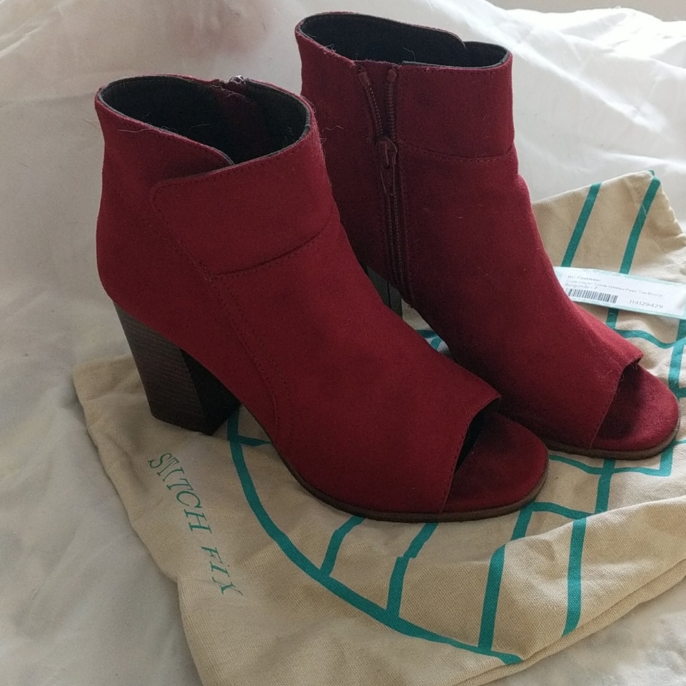 High heel booties